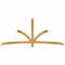 Ekena Millwork Davenport Rough Sawn Timber Gable Bracket, Western Red Cedar, 108"W x 45"H x 2"D x 4"F, 10/12 Pitch GBW108X45X0204DAV00RWR - alternate 1